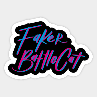 FakerBattlecat Font Sticker